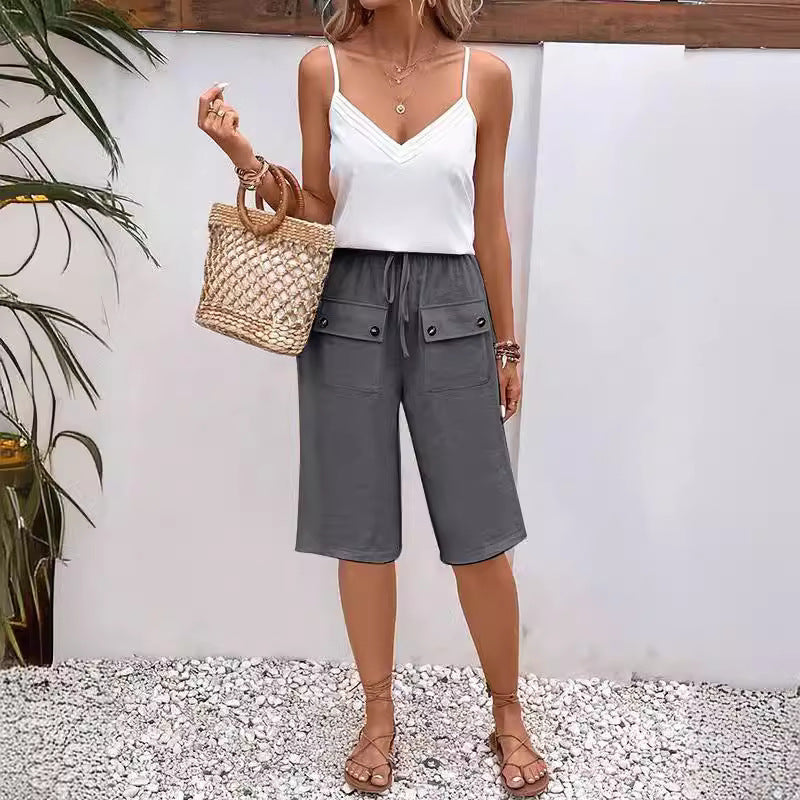 Noria - Pocket Button Shorts