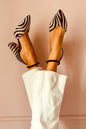 Abby - Zebra Lines Heels