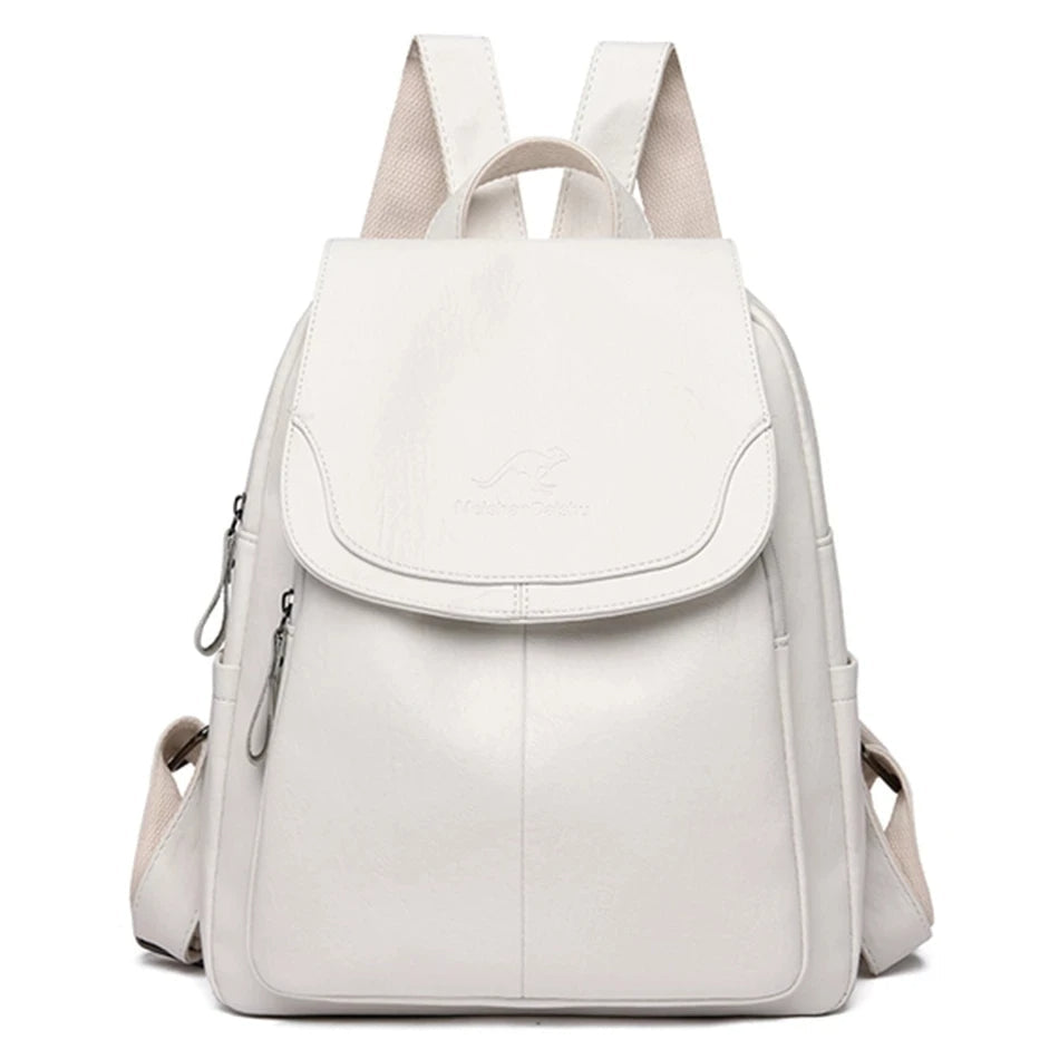 Ellie - Secure Leather Backpack