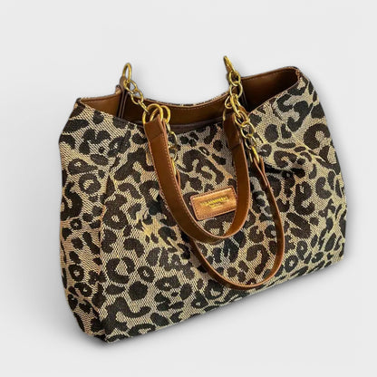 Lily  - Leopard Canvas Tote