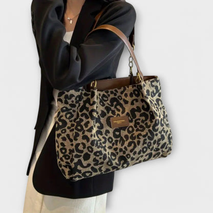 Lily  - Leopard Canvas Tote