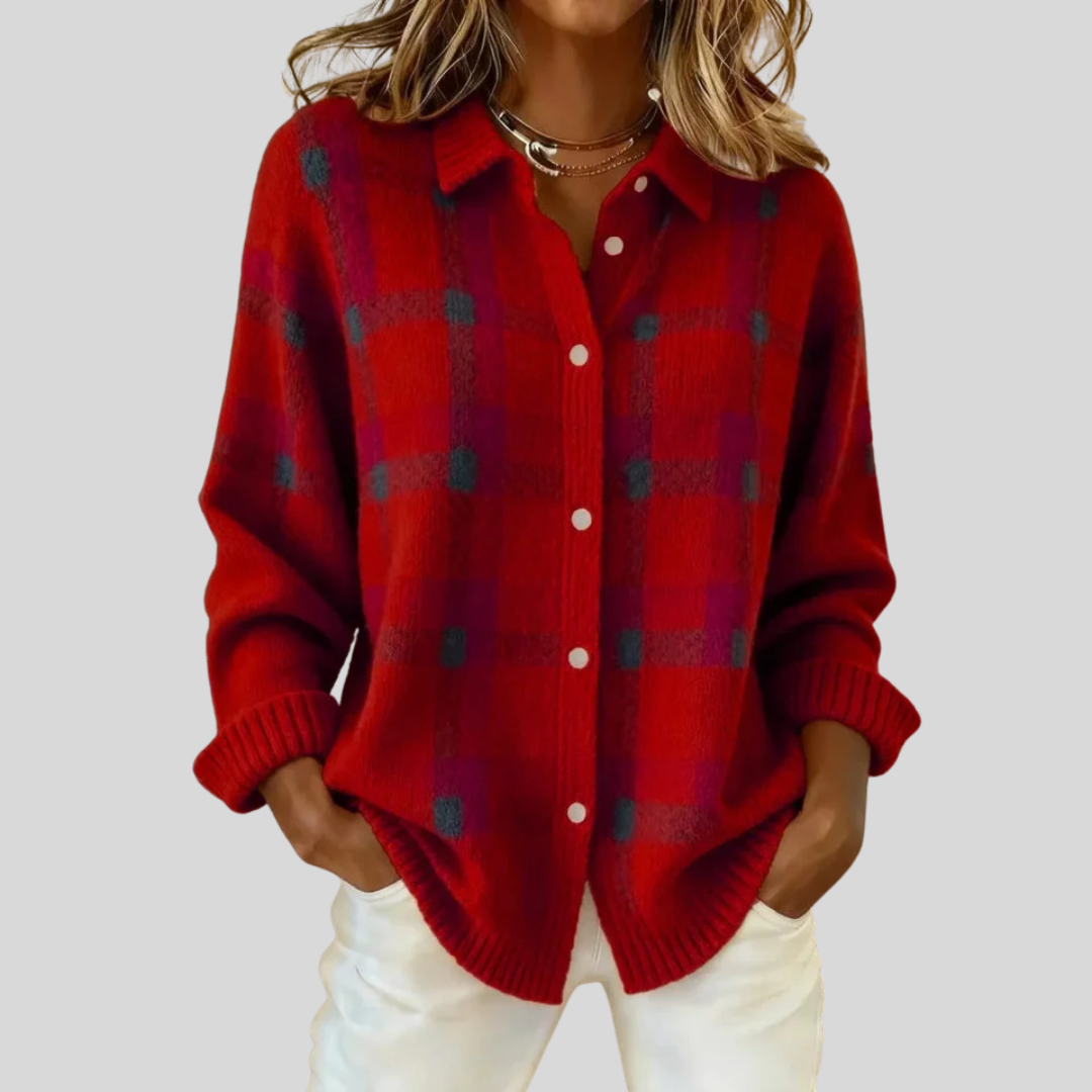 Verity™ | Retro Cheque Sweater