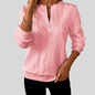 Borelina™ | Cable Knit Zip Sweater