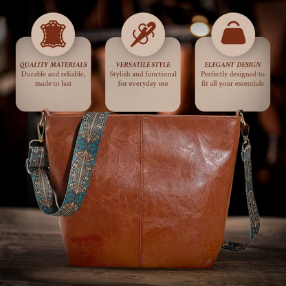 Chelsey’s Vintage Charm | Leather Shoulder Bag