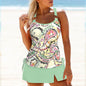Marlee | Floral Ring Bikini Set with Shoulder Straps