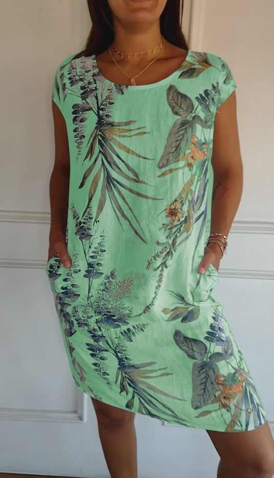 Ysella - Casual Printed Dress
