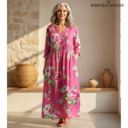 Rosaline - Bold Blossom Dress