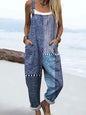 Florentina | Blue Patchwork Jumpsuit
