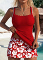 Maisy | Mid Waisted Paisley Print Tankini Set