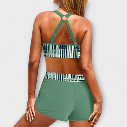 Janelle - High-Waisted Ribbed Bikini