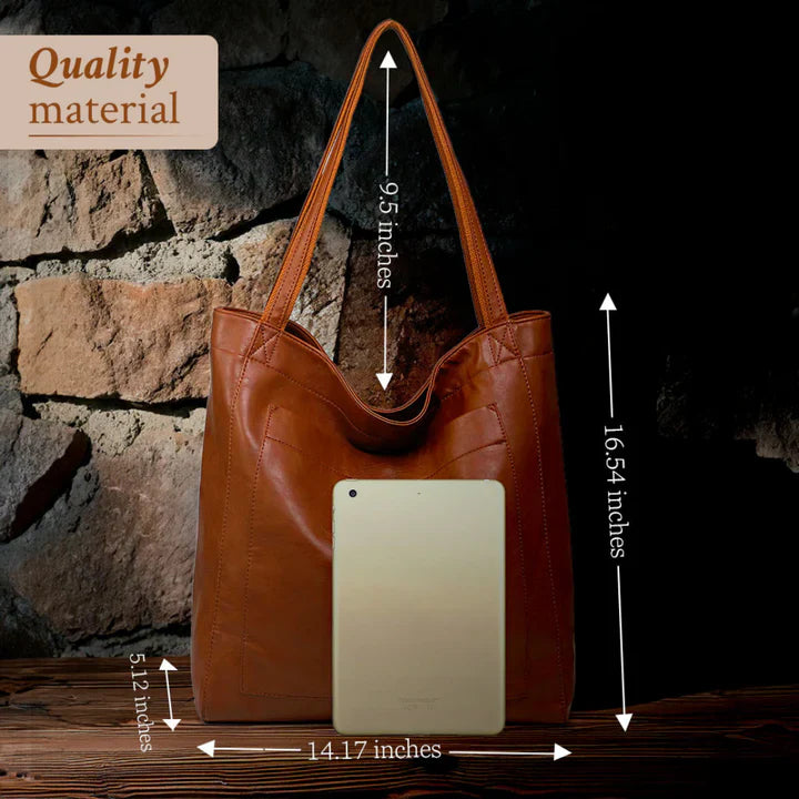 Elysia - Classic Leather Tote
