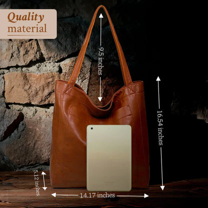Elysia - Classic Leather Tote