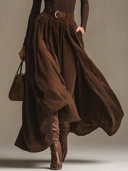 Lunori™ | Aveline Two-Piece Set (Turtleneck & Maxi Skirt)