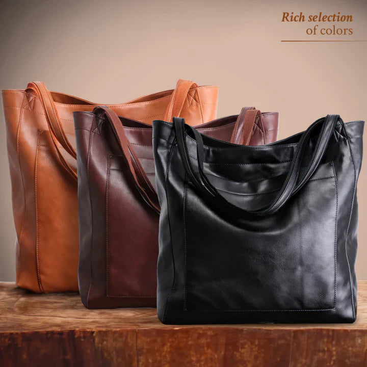 Elysia - Classic Leather Tote
