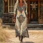 Vintage-Inspired Long Sleeve Dress