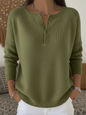 Sarah | Button Henley Sweater