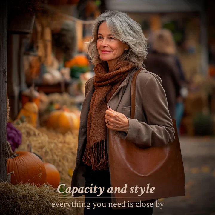 Elysia - Classic Leather Tote