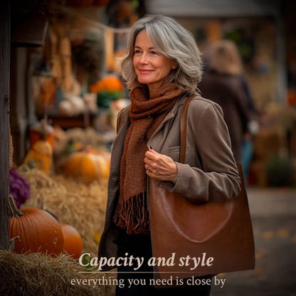 Elysia - Classic Leather Tote