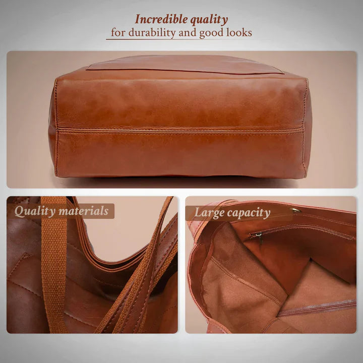 Elysia - Classic Leather Tote