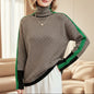 Louisa | Herringbone Luxe Turtleneck