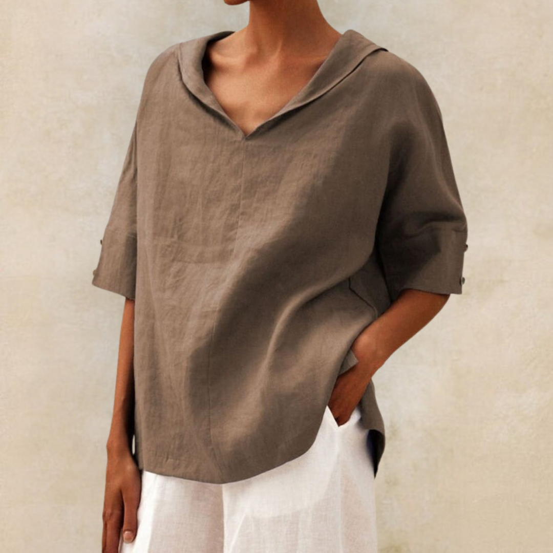 Mireina - Casual Loose-Fit Blouse
