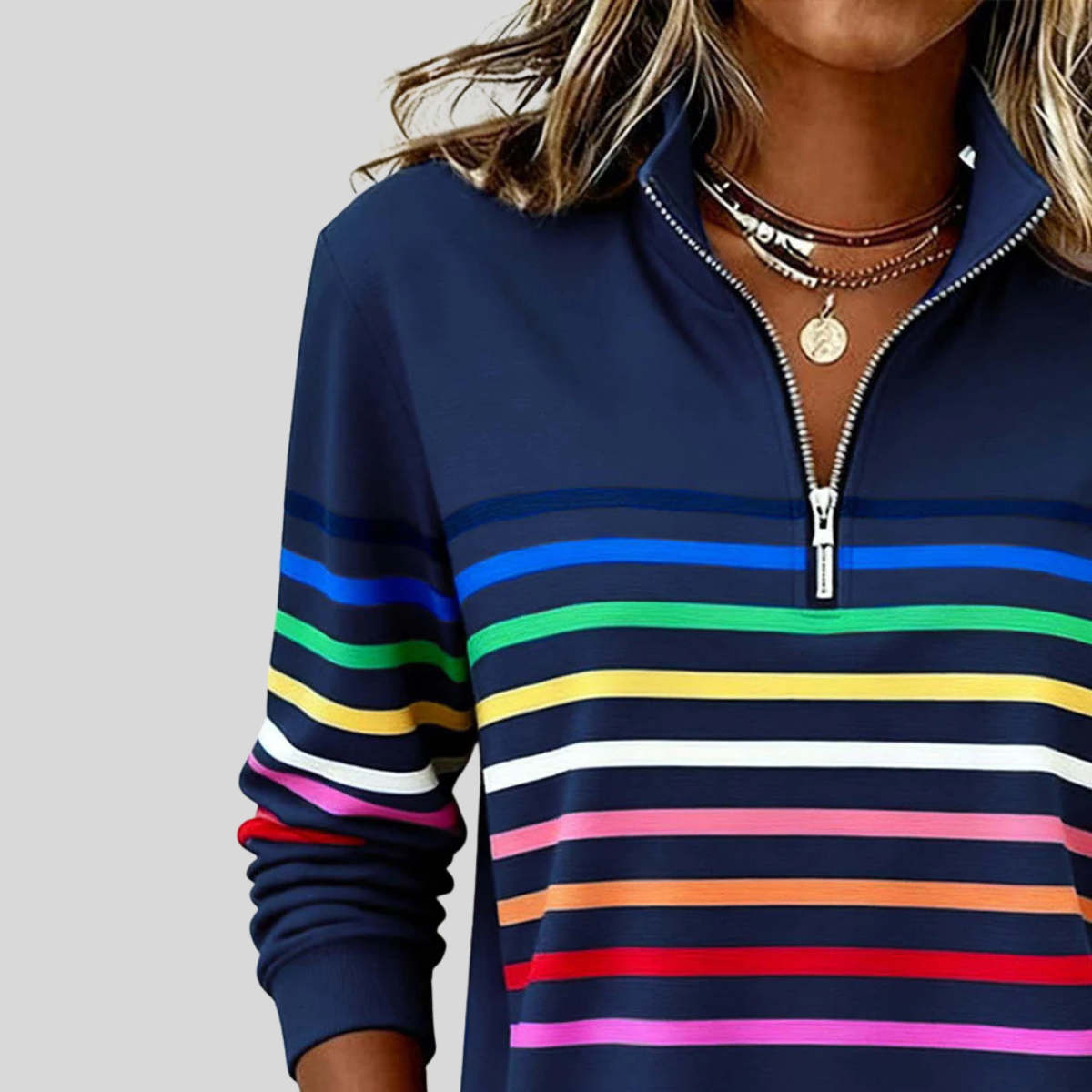 Horelle™ | Colourful Striped Sweater
