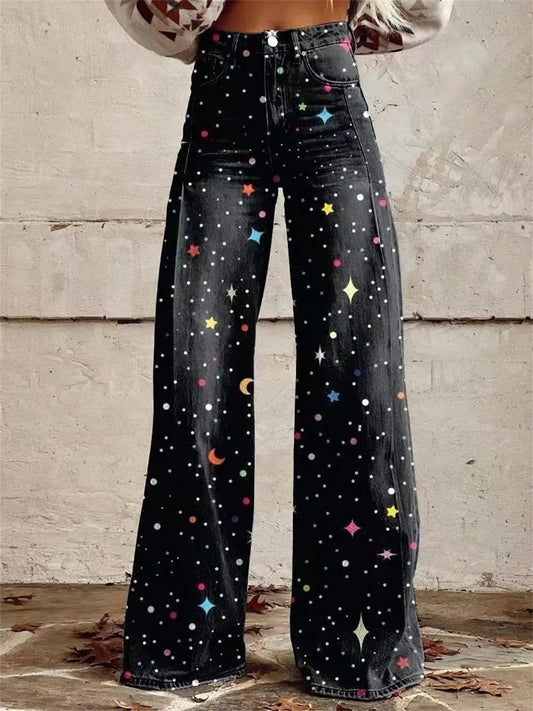 Mia™ - High Waisted Wide Leg Trousers