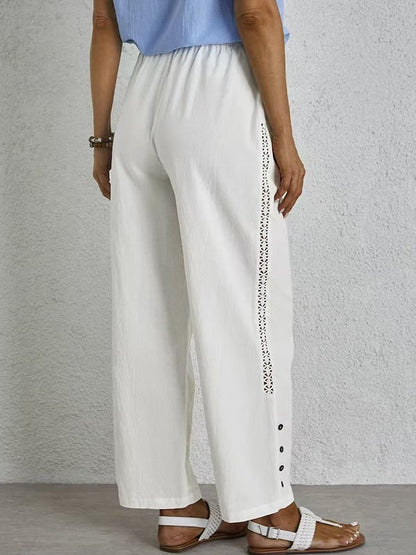 Shania - Relaxed Buttoned Pants