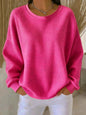Elora | Pink Textured Sweater