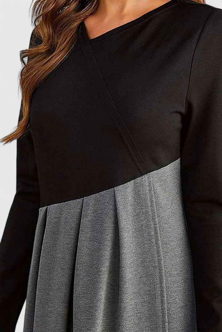 Clara | Elegant Long Sleeve Maxi Dress