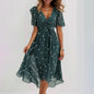 Juniper - Vibrant Abstract Midi Dress