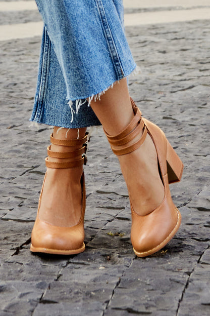Ariana | Triple Buckle Heels