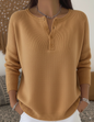 Sarah | Button Henley Sweater