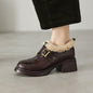 Ellesmere Shearling Leather Oxford Heels