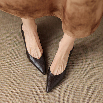 Riva Sculpted Leather Pumps