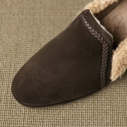 Caldena Shearling Leather Heels
