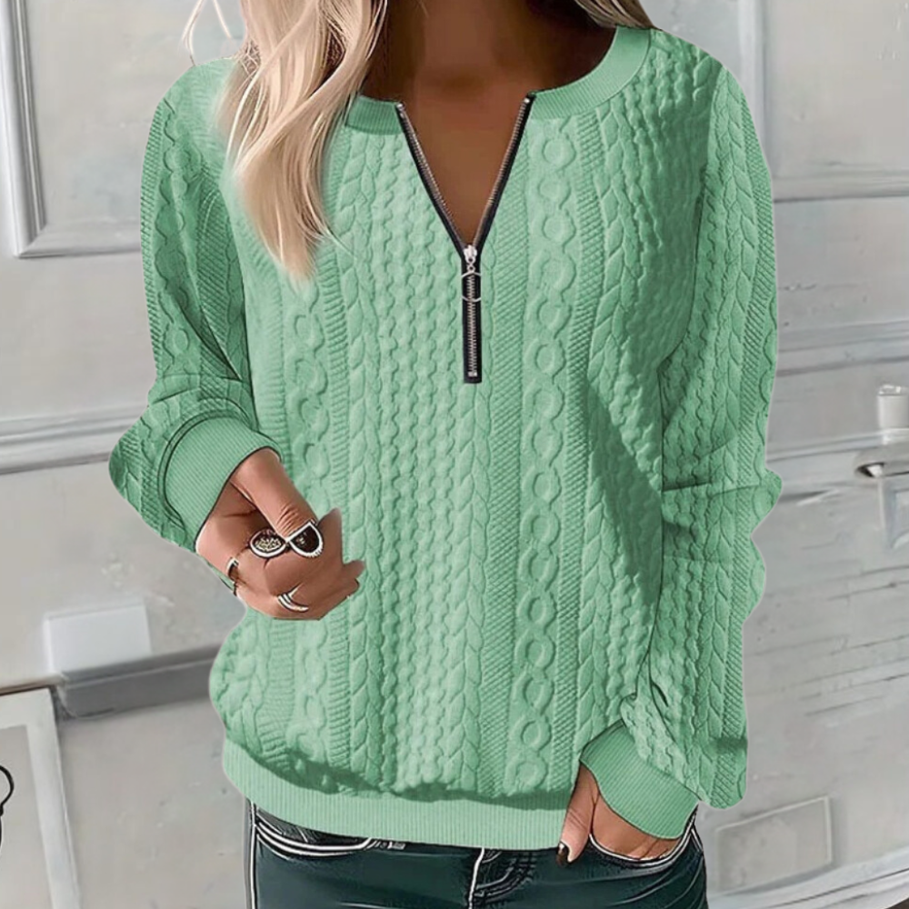 Esme | Zip Up Sweater