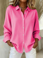 Aurelie | Pink Elegant Button Blouse