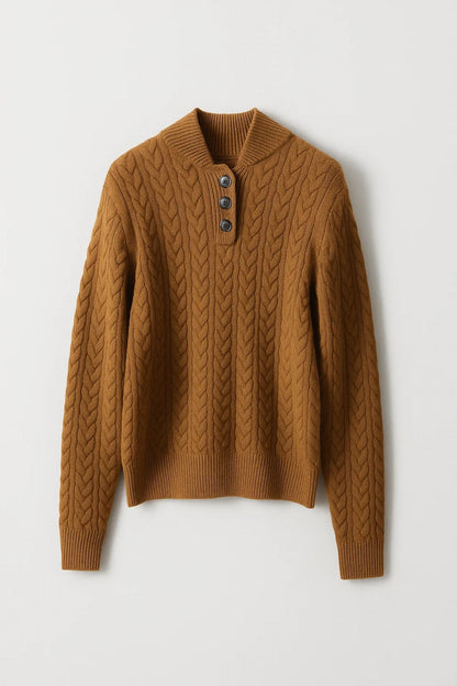 Ysella | Cable-Knit Cardigan With Buttons