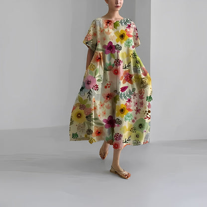 Floria - Vibrant Floral Dress