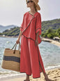 Chic linen boho set