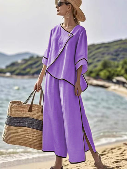 Chic linen boho set