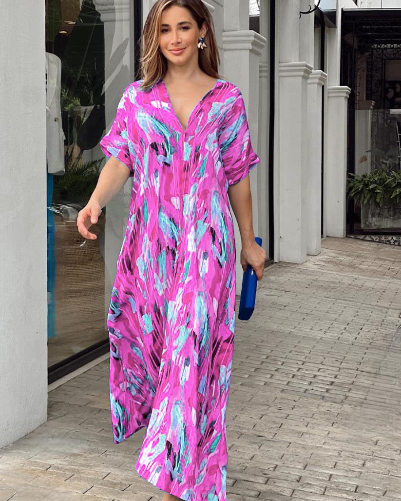 Marnie - Vibrant Abstract Dress