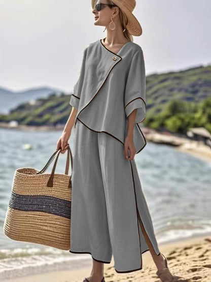 Chic linen boho set