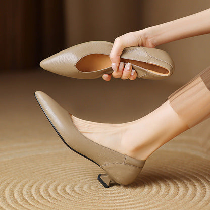 Velena Sculpted Leather Pumps
