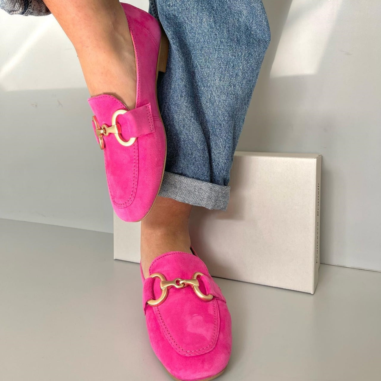 Belinda | Chic Loafers with Gold Detail