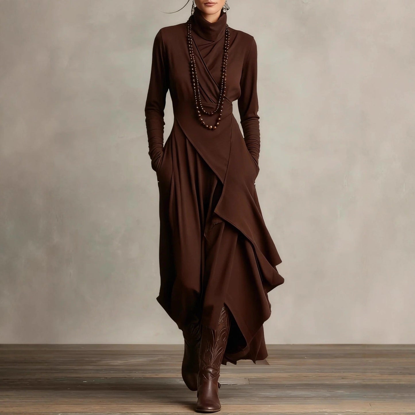 Lunori™ | Natalia Knit Maxi Dress