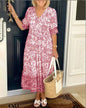 Azariah - Elegant Floral Dress with V-Neck