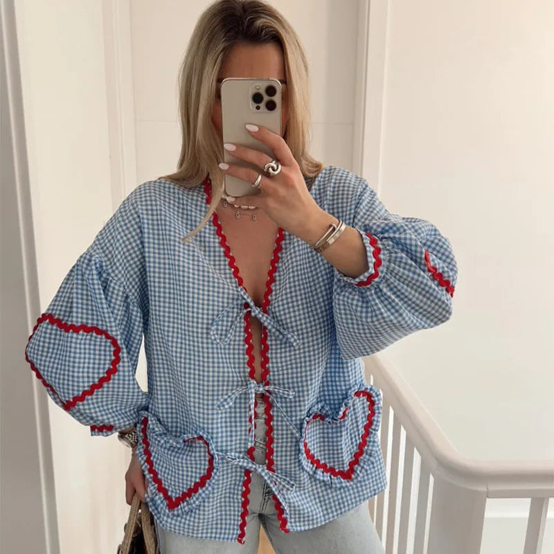 Irissa - Heart Blouse