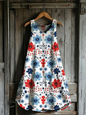 Summer Bloom Art Tank Dress